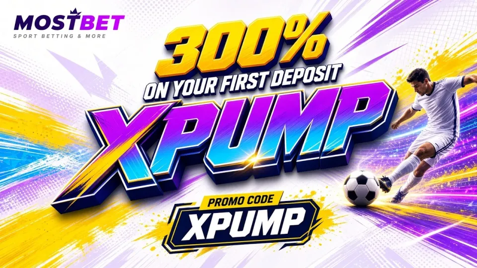 Mostbet promo code XPUMP unlocks a 300% first deposit bonus when you enter it in the right field before confirming registration